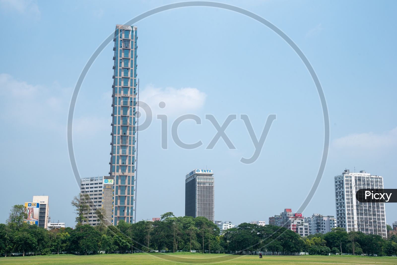 A View Of The 42 Kolkata , Tallest Residential Building in Kolkata From Maidan