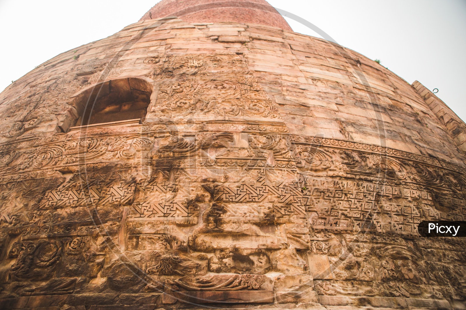 Carvings on the stupa