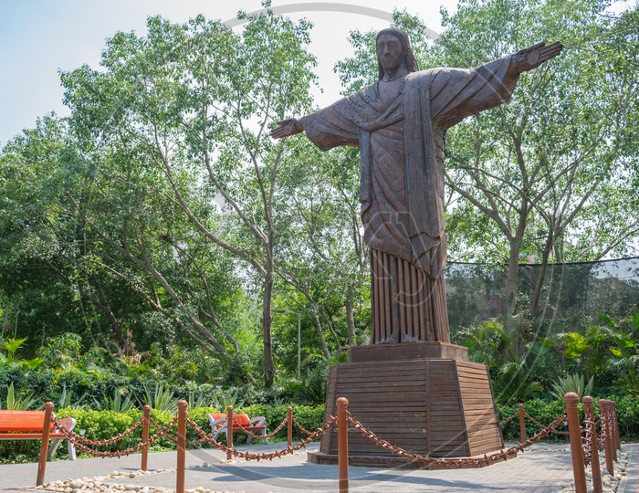 Replica of Brazil’s Christ The Redeemer, Waste to Wonder Park, Delhi