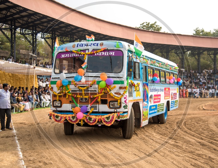 Chitra Rath  Vehicle Presentation In Independence Day Parade
