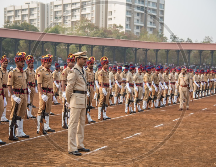 Maharashtra Cadet Police In Independence Day Parade