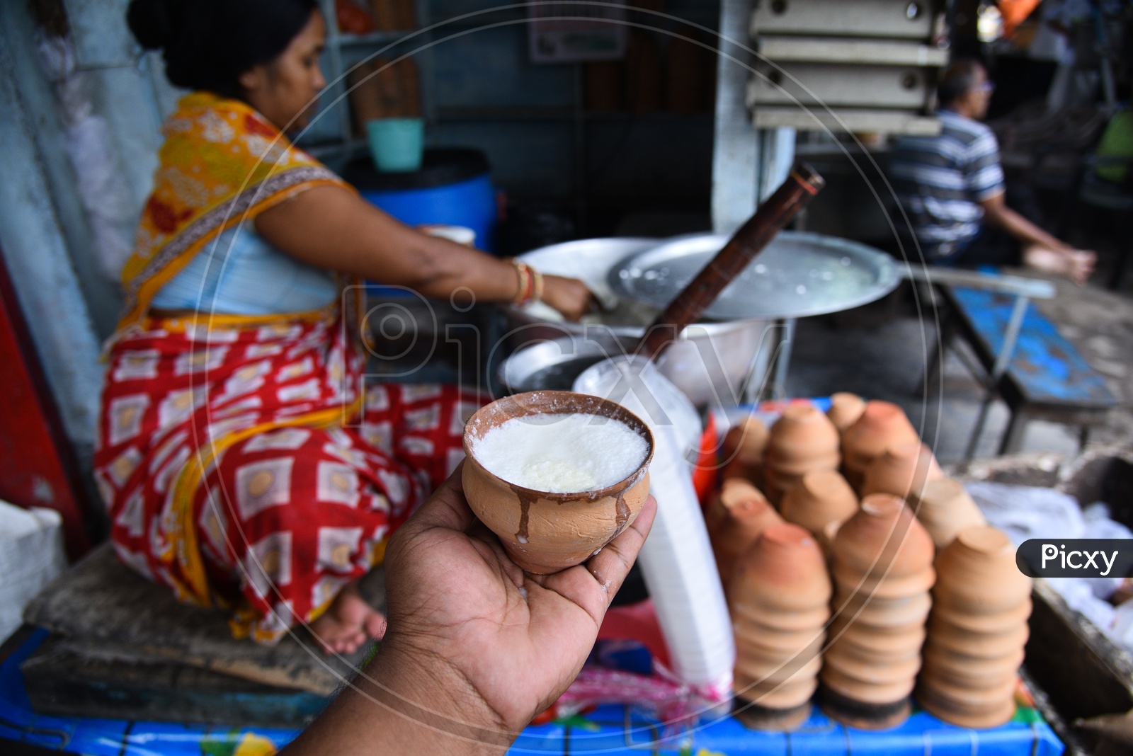 Matkha Lassi  or Lassi   Served in Clay Pot in Howrah
