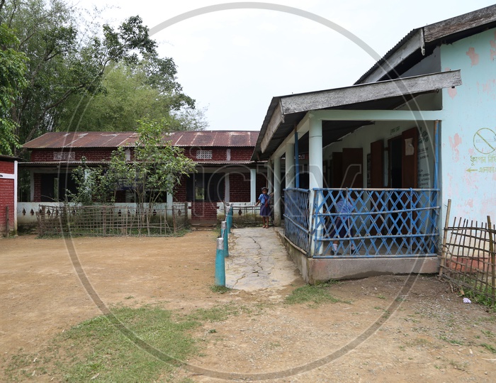 Rural Village School  And Its Compound