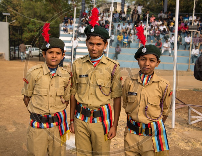 NCC Cadet  School Children   In  Independence Day Parade