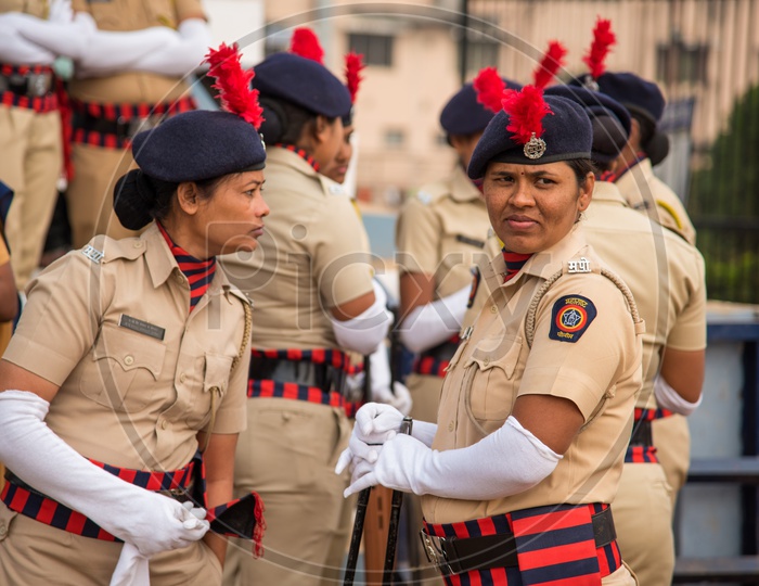 Maharashtra Cadet Woman Police  In  Independence Day Event