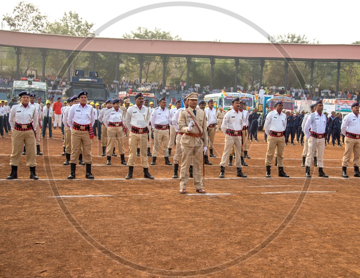 Maharashtra Cadet  Traffic  Division  Police in The Independence Day Parade