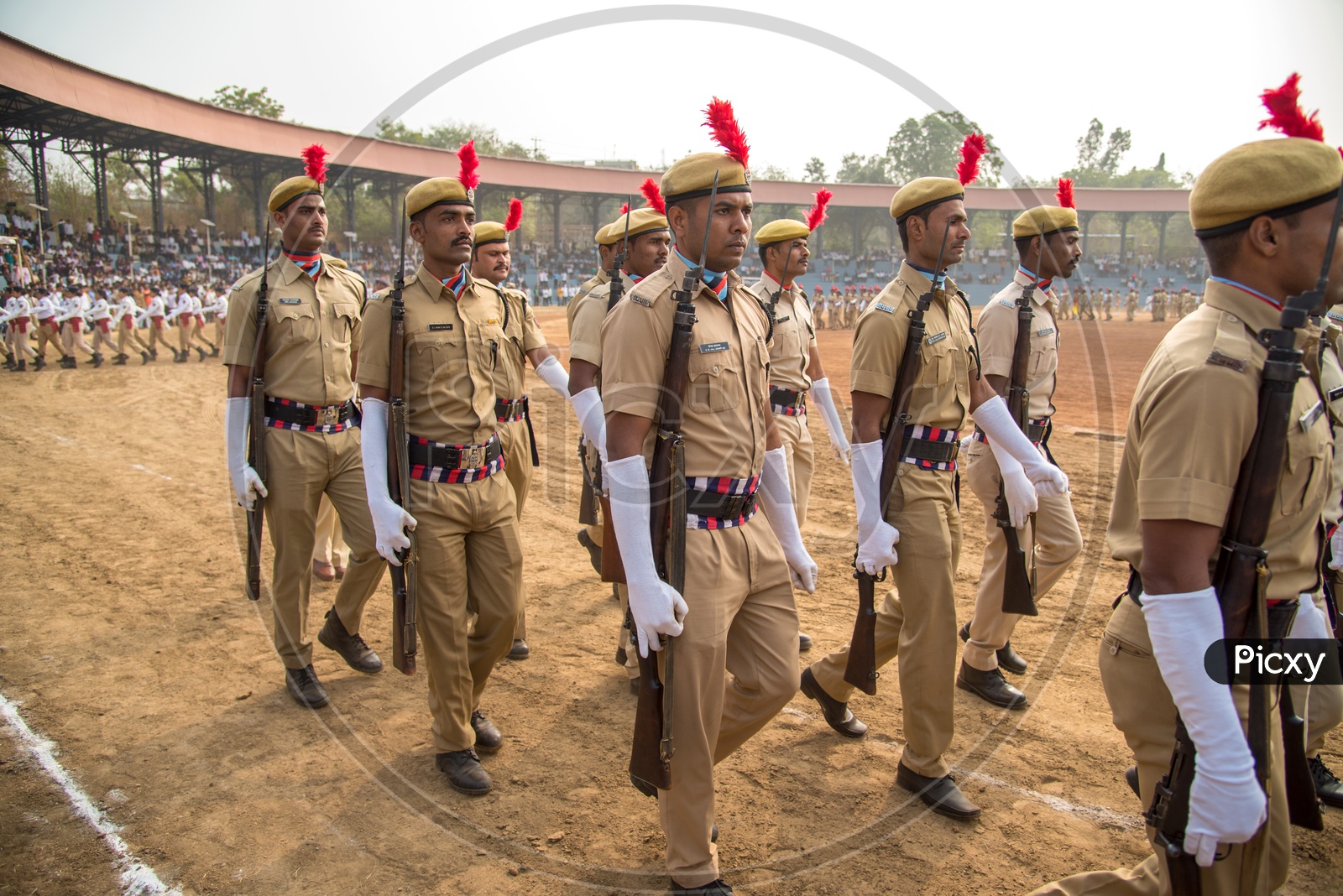 Maharashtra Cadet  Police Marching in Independence Day Parade