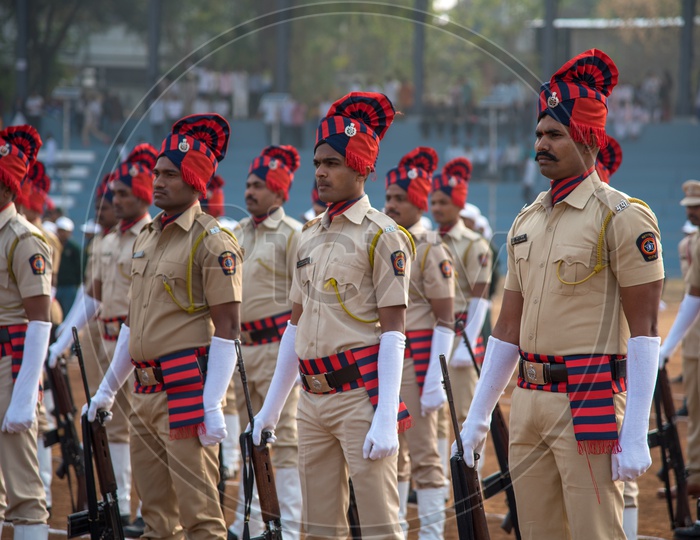 Maharashtra Cadet Police in The Independence Day Parade