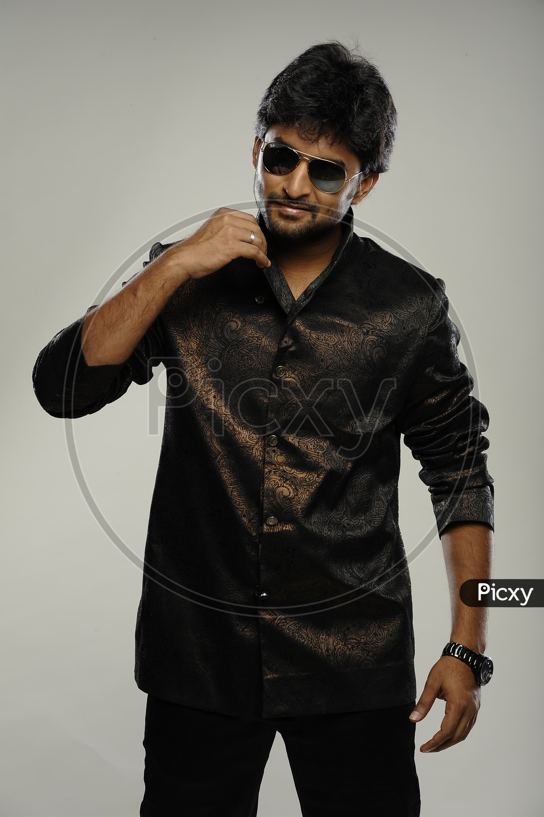 Image of Portrait Of Actor Nani or Telugu Film Actor Or Tollywood Actor ...