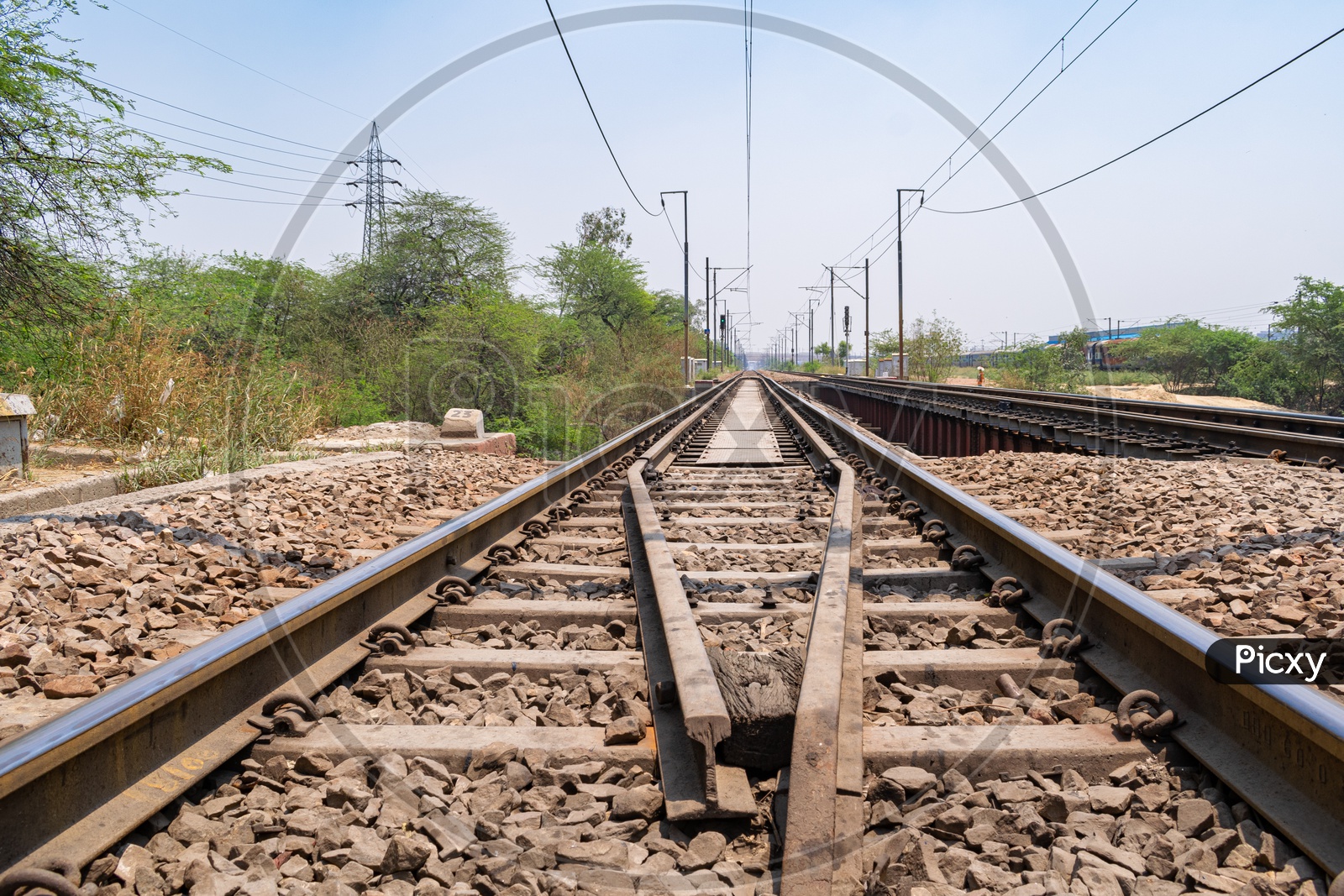 Railway track at Anand Vihar, Delhi