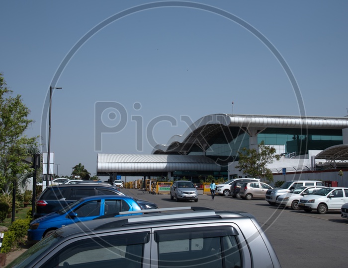 Cars Parked At Birsa Munda Airport  , Ranchi