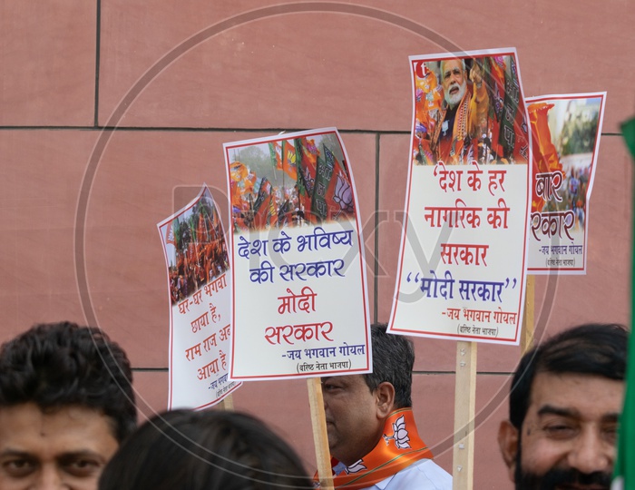 Banners to support Bhartiya Janta Party(BJP)