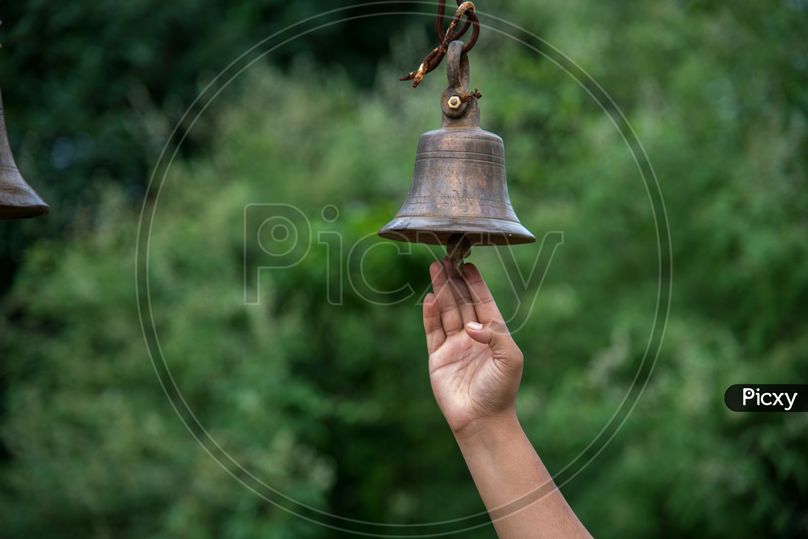 Couples Hand Ringing Temple Bell Stock Photo 626703455 | Shutterstock