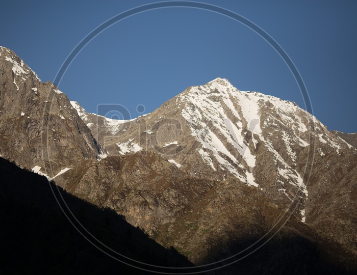 View of Snow Capped Mountains On Spiti Valley