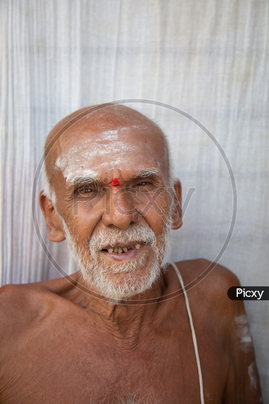 Portrait Of Hindu Priest