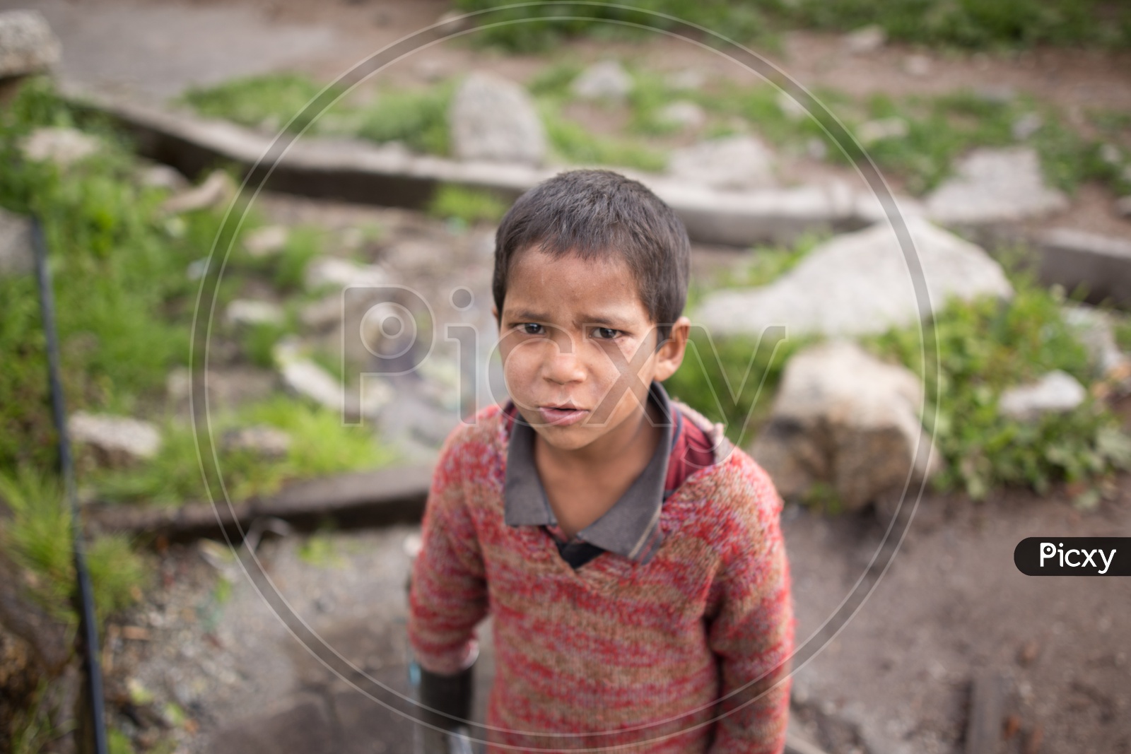 Portrait Of a Kid In The Spiti Valley