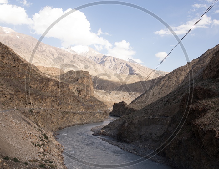 Water Flowing In the River Valleys Of Spiti