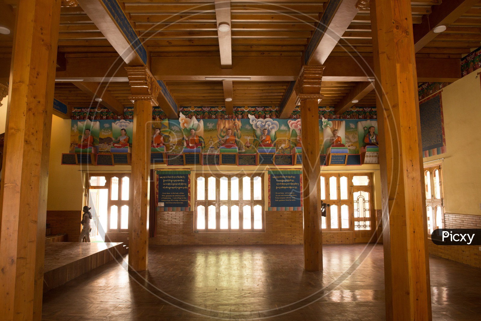 Interior Of Buddhist Monasteries