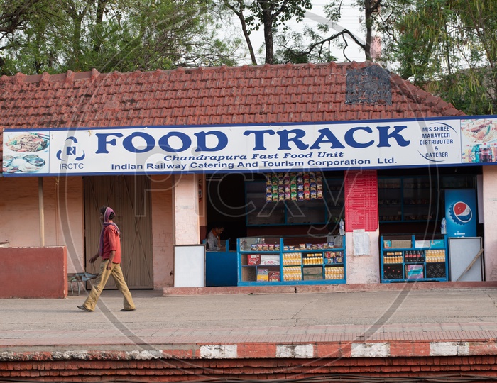 IRCTC  Food Track  or  Fast Food Units  In  a Railway Station  Platforms