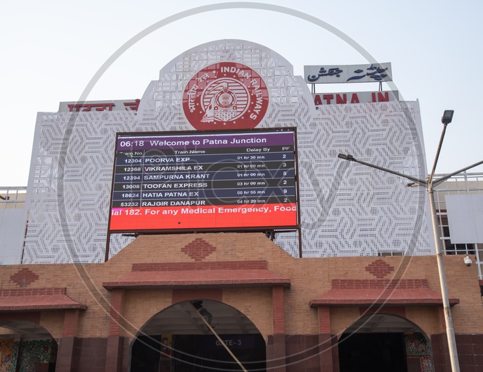 Arrival And Departure Details Led Screen At Patna Junction Railway Station