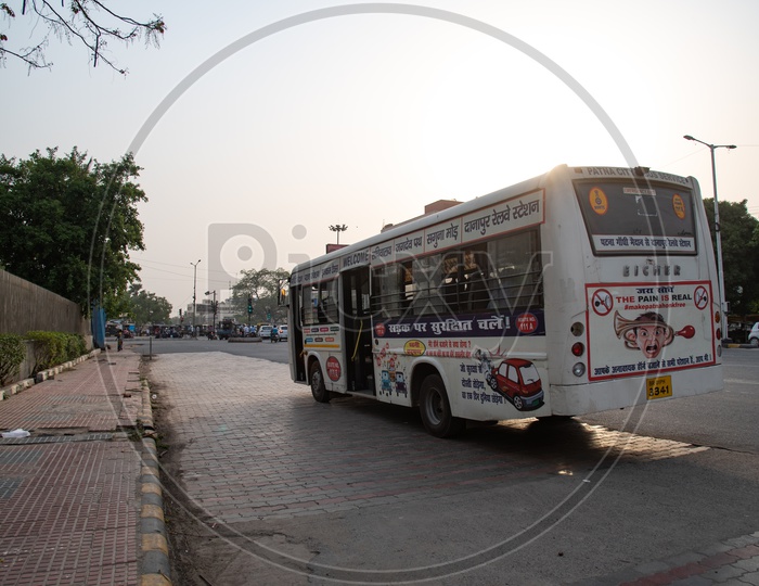 BSRTC  City Buses on the Roads Of Patna City