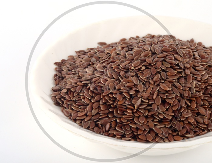 Flax Seeds in a bowl