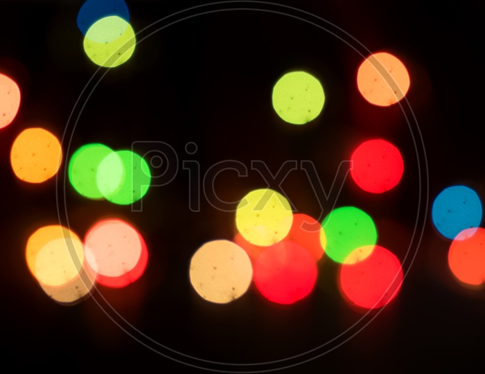 Led Lights Bokeh Background Or Abstract Background