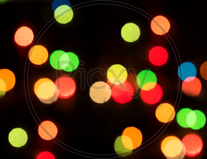 Led Lights Bokeh Background Or Abstract Background