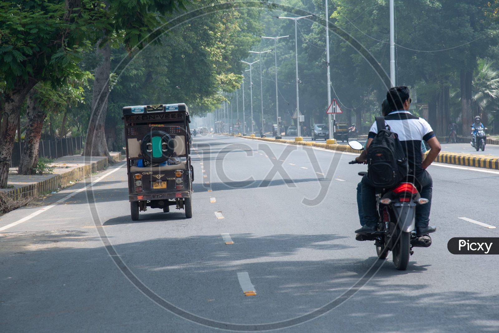 Auto Or Tuk Tuk  On The  Harding Road in Patna