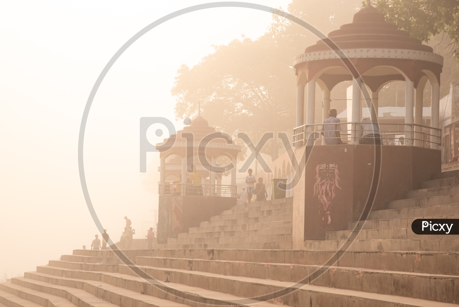 Kali Ghat On a Foggy Morning , Patna City
