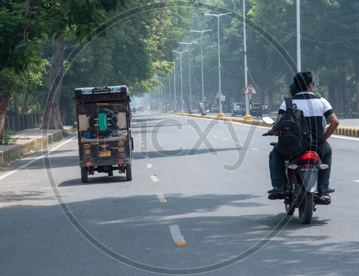 Auto Or Tuk Tuk  On The  Harding Road in Patna
