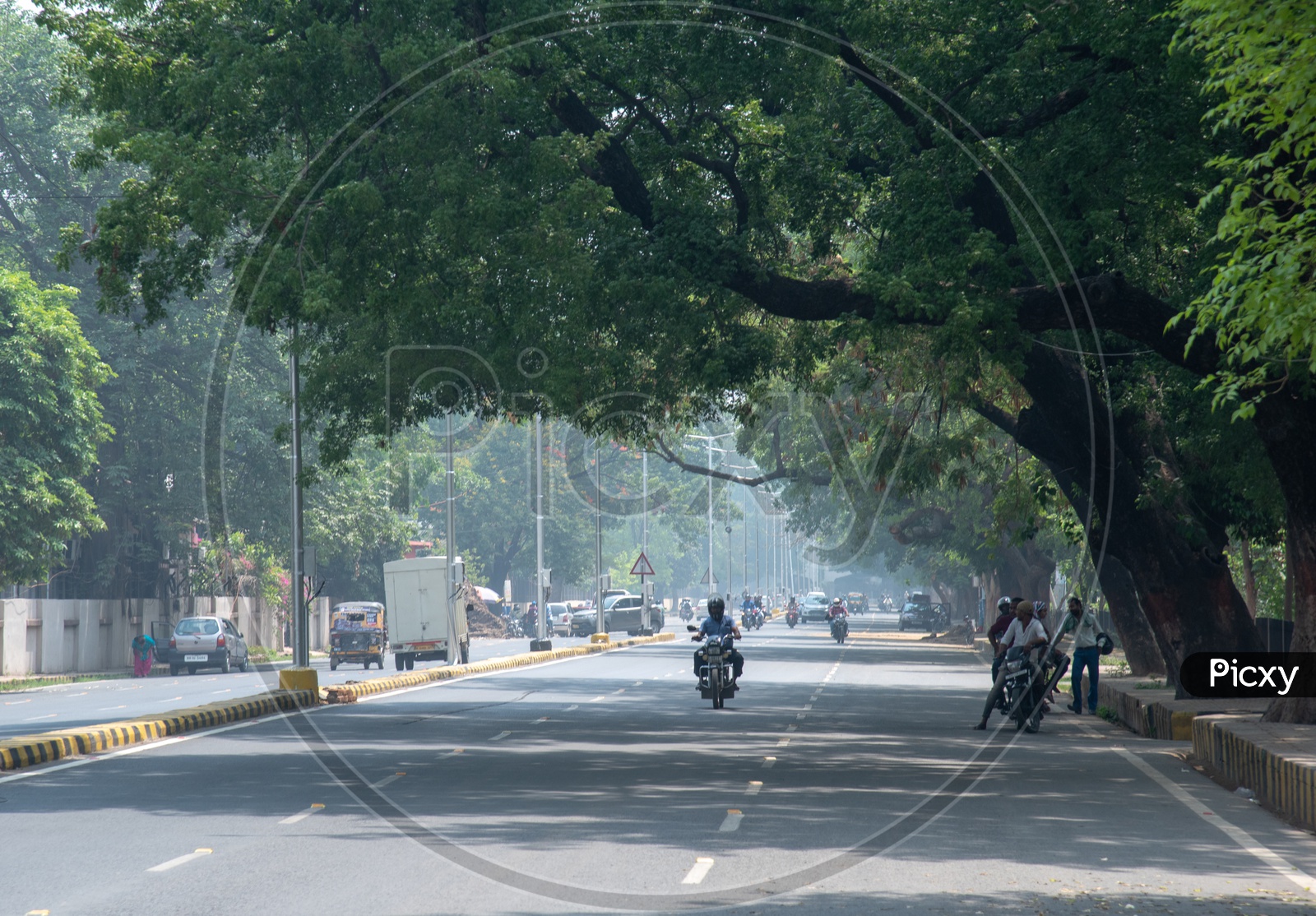 Commuting Bikes On the Harding Road  , Patna