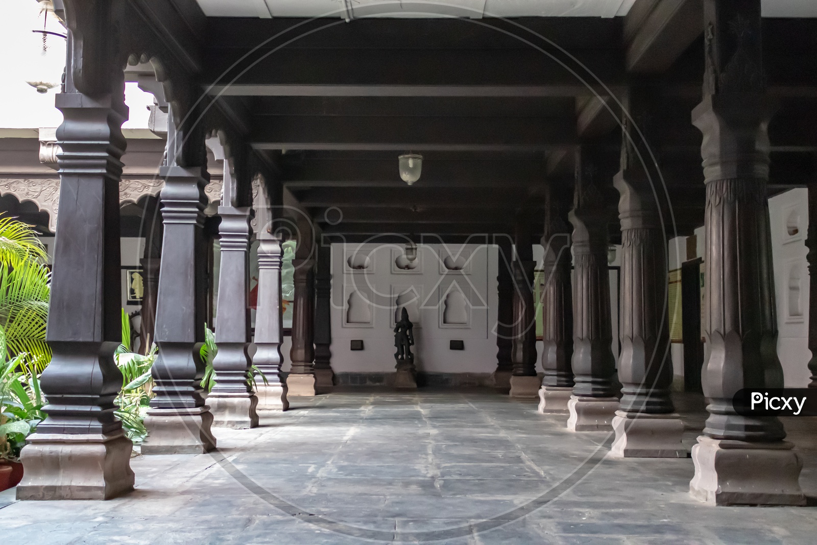 Rajwada  Palace Temple corridor
