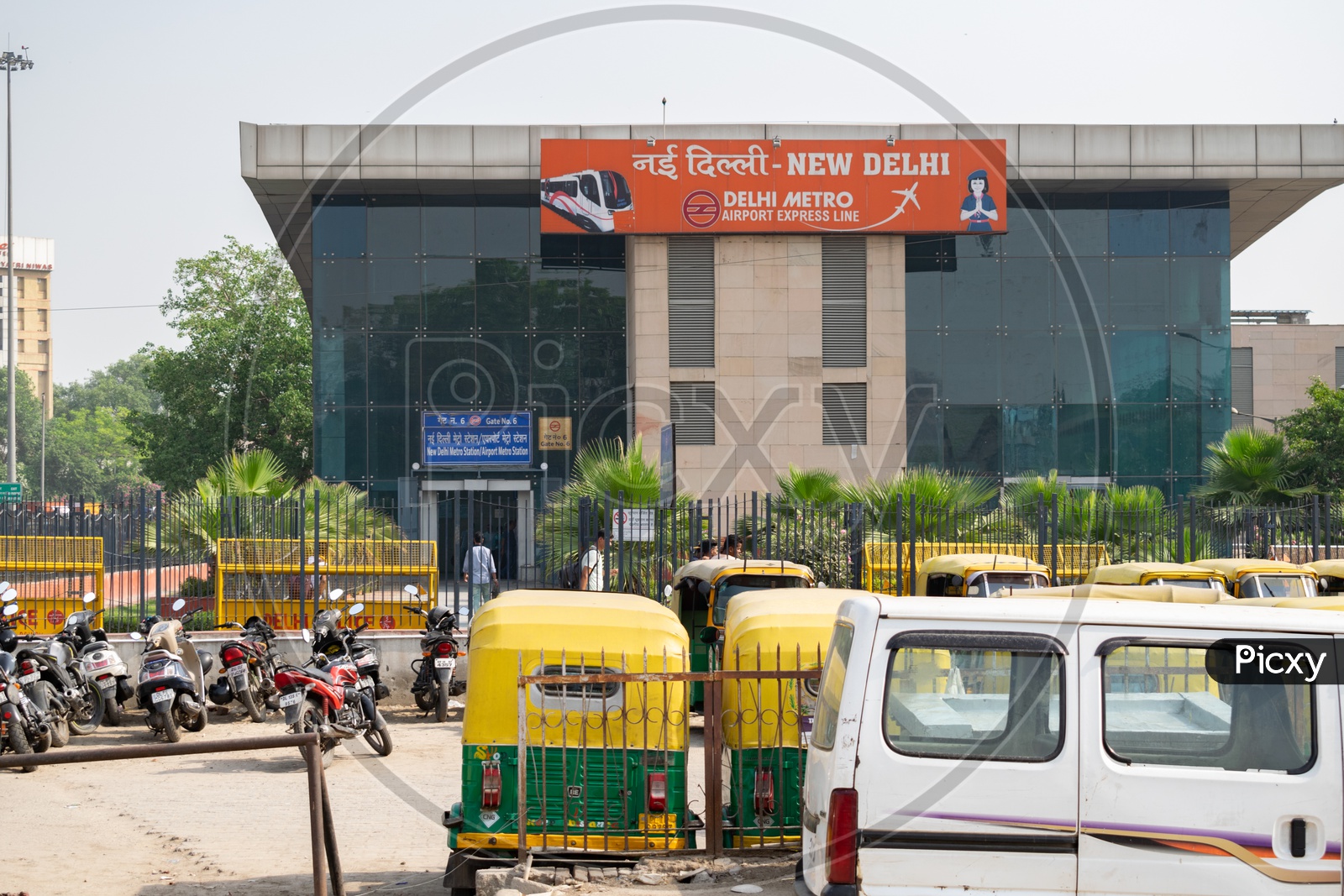 New Delhi Metro Station. Airport Express Line.