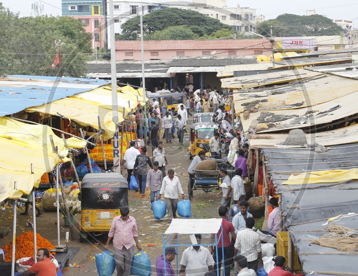 Gudimalkapur flower market