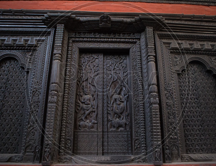 Walls of Nepali Temple
