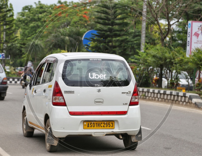 Uber cab in assam