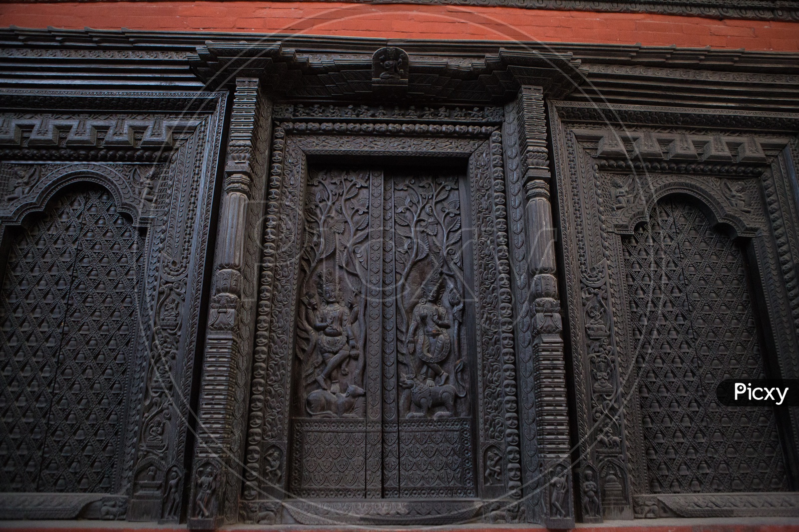 Walls of Nepali Temple