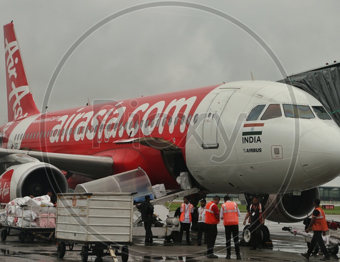 AirAsia flight at Guwahati airport
