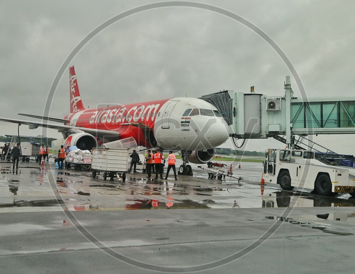 AirAsia flight at Guwahati airport