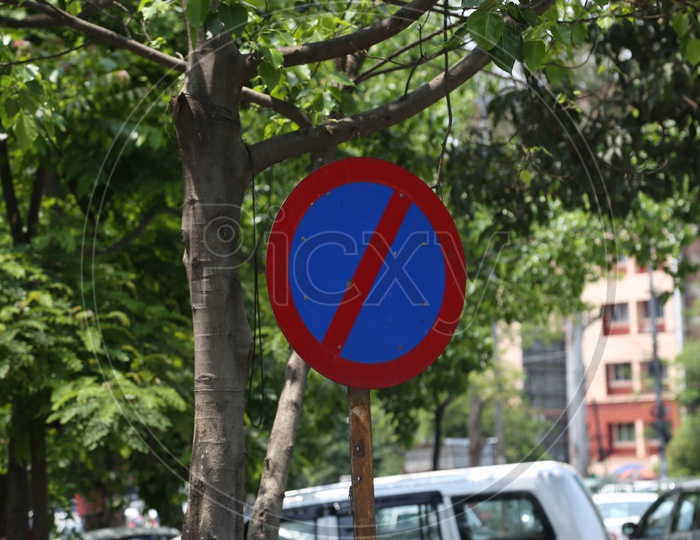 No Parking  Traffic Sign Boards By Traffic Police