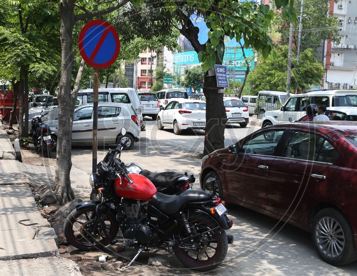 Vehicles Parked At No Parking  Zones