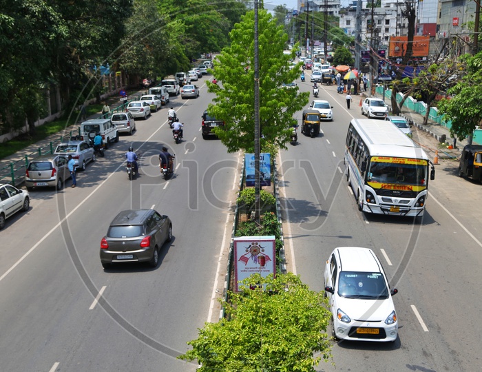 Commuting Vehicles On GS Road In Guwahati