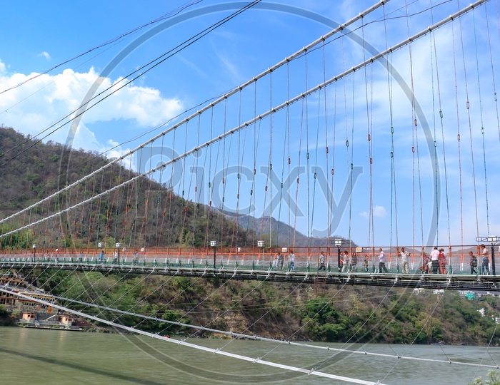 Ram jhula suspension bridge