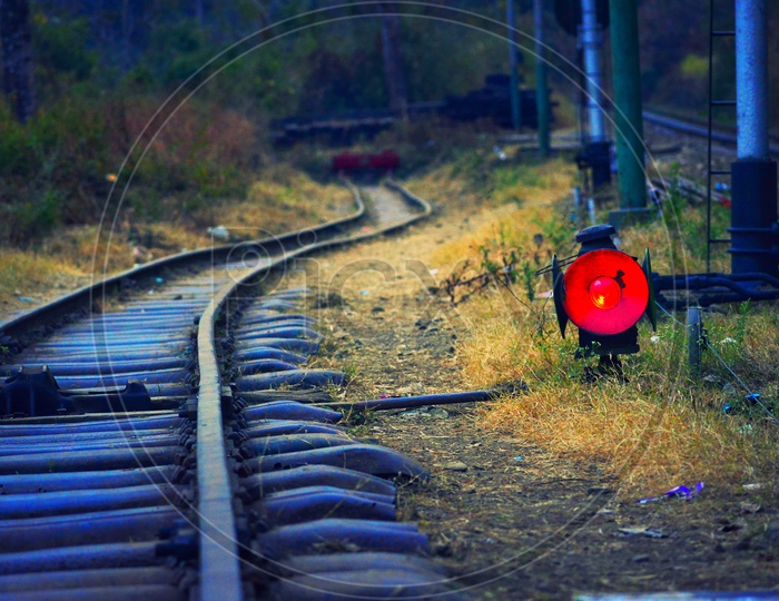 Curve Track in Shimla of Toy Train.