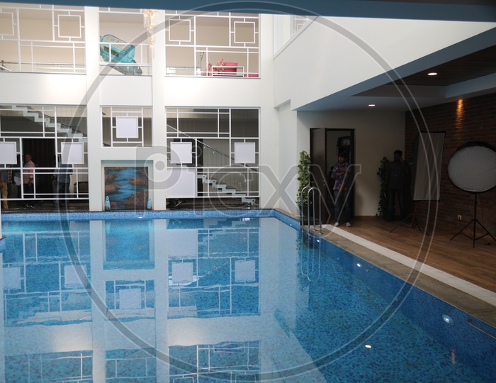 Swimming Pool in  a House