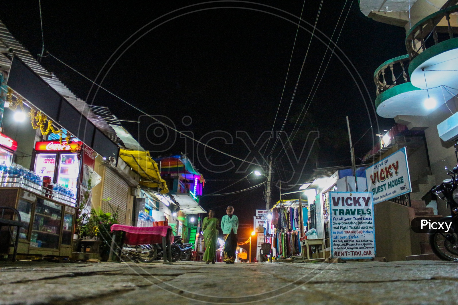 Streets of Hampi during night