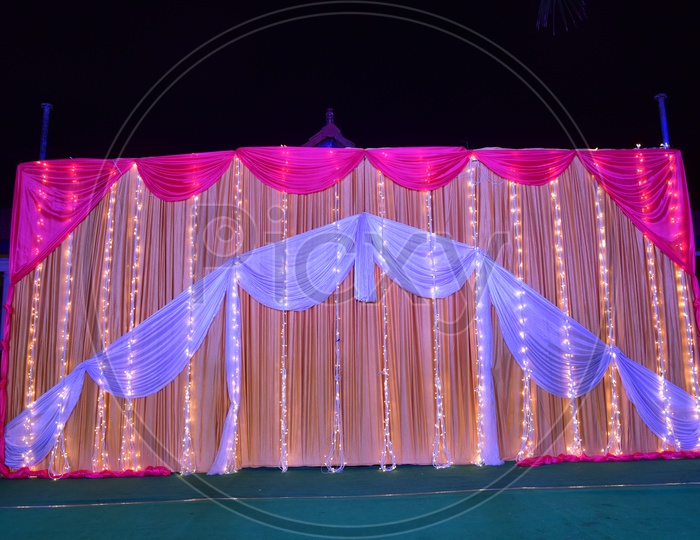 Stage With Decorative Led Lights