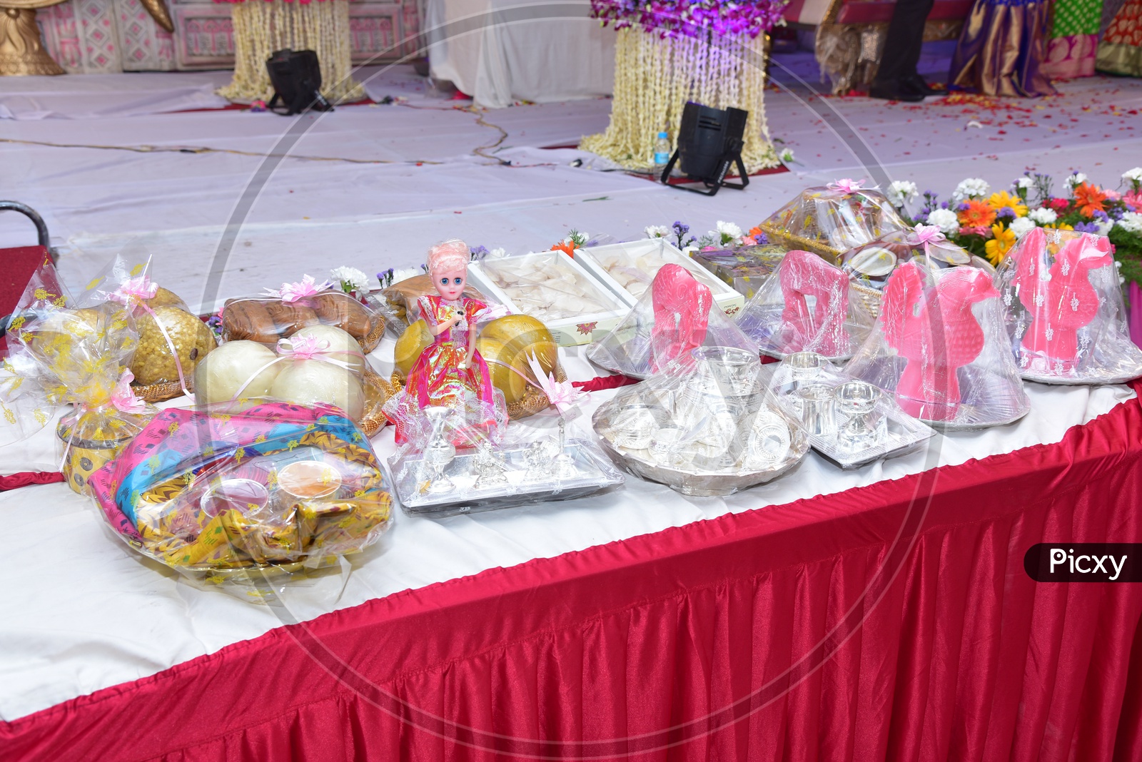 Ritual Items  On a Table At a Wedding or Marriage