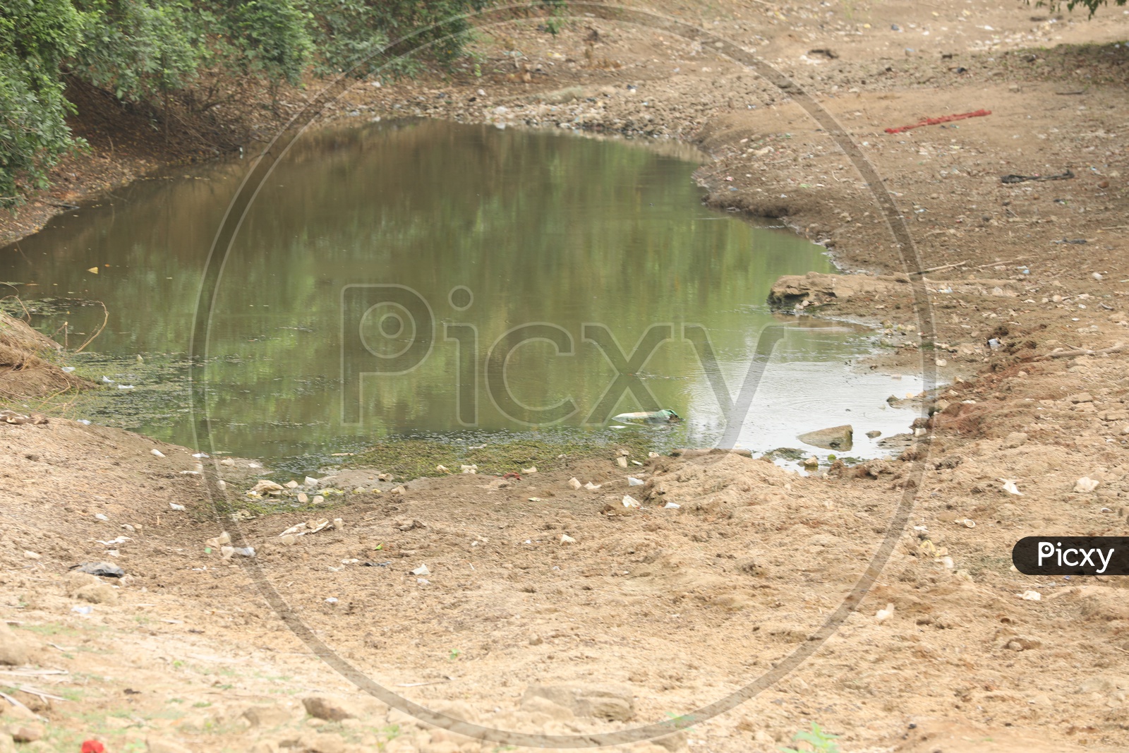 Image of Dried Water Channel With Pit Water Ponds-EQ849410-Picxy